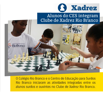 Alunos do CES integram Clube de Xadrez Rio Branco