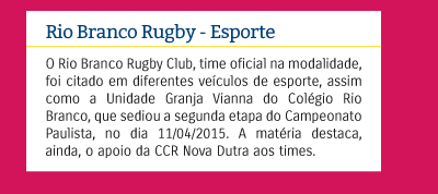 Rio Branco Rugby - Esporte