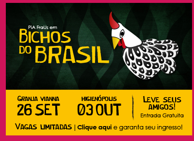 "Bichos do Brasil" da Cia. PiA FraUs no CRB!