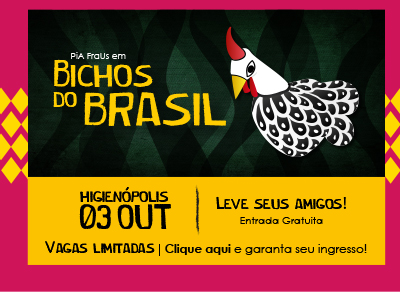 "Bichos do Brasil" da Cia. PiA FraUs no CRB!