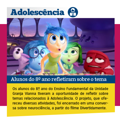 Alunos do 8º ano refletiram sobre o tema