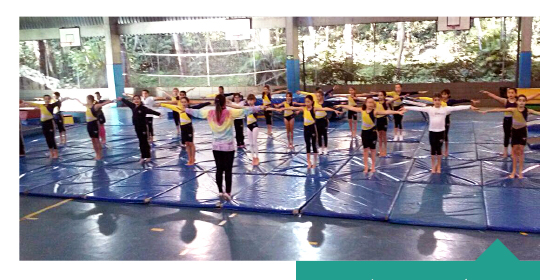 Aula aberta de Ginástica Artística