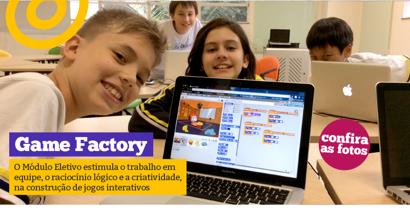 Game Factory: atividade ensina linguagem de programação e estimula múltiplas habilidades