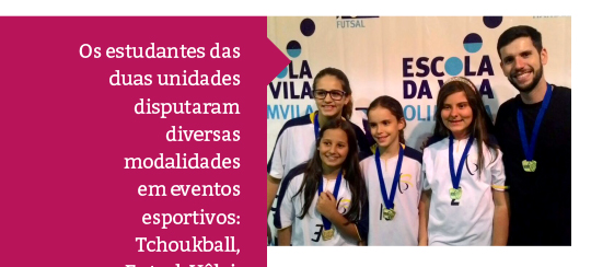 Eventos esportivos mobilizam os alunos em diversas modalidades