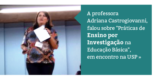 Professora integra encontro de Ciências por Investigação da USP