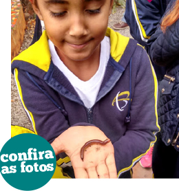 Período Integral: alunos conhecem o projeto Dedinho Verde