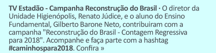 TV EStadão - Campanha Reconstrução do Brasil