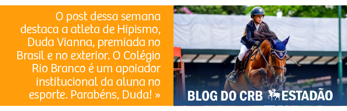 Colégio Rio Branco apoia aluna e atleta da Confederação Brasileira de Hipismo, Duda Vianna