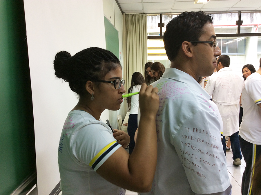 Despedida dos alunos do 3&ordm; ano do Ensino M&eacute;dio