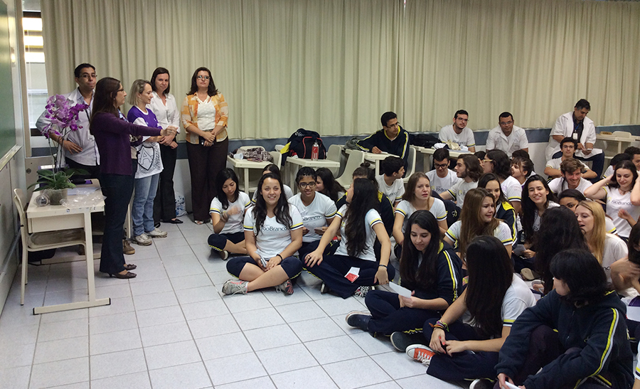 Despedida dos alunos do 3&ordm; ano do Ensino M&eacute;dio