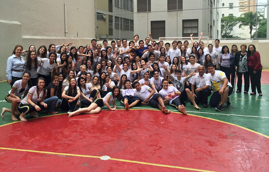 Despedida dos alunos do 3&ordm; ano do Ensino M&eacute;dio