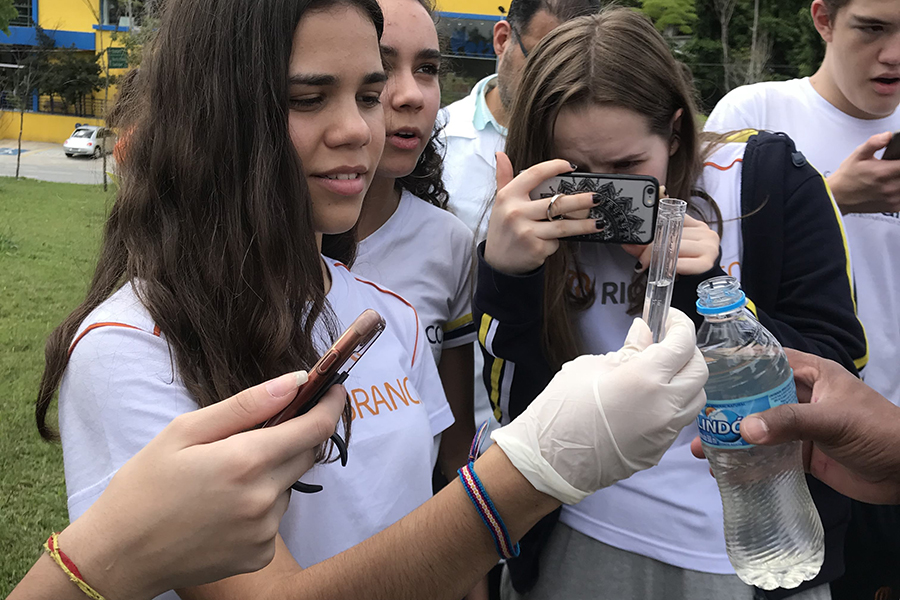 SOS Mata Atlântica: alunos monitoraram a qualidade da água do córrego Pacaembu