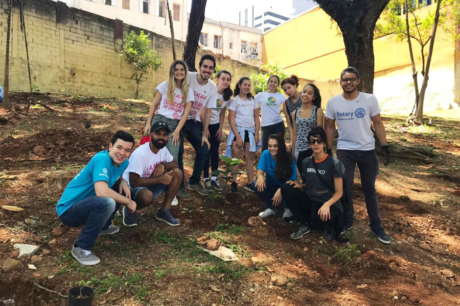 Grupo Reaja apoia ação de reflorestamento de canteiro na Avenida 23 de Maio