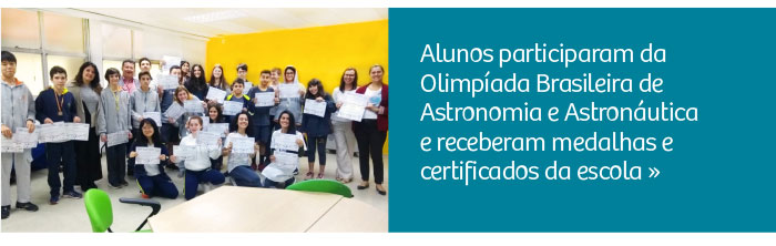 Alunos participaram da Olimpíada Brasileira de Astronomia e Astronáutica