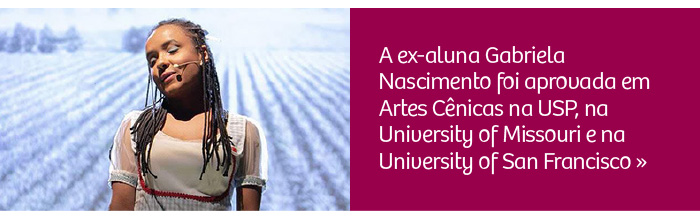 Riobranquina é aprovada em Artes Cênicas na USP e em universidades americanas