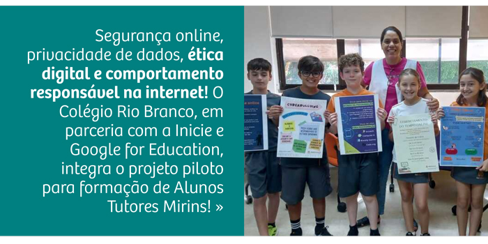 Tutor Mirim Google: alunos do 5º ano do Ensino Fundamental participam de formação piloto
