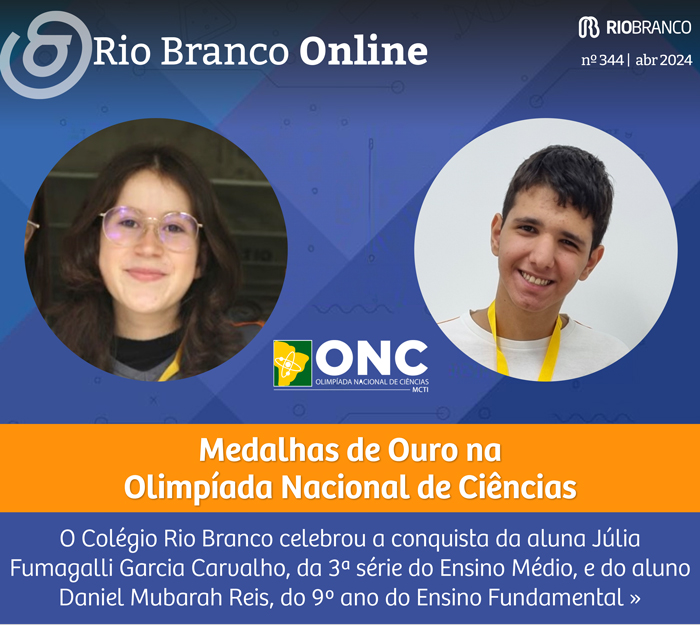 Aluna conquista medalha de ouro na Olimpíada Nacional de Ciências 2023