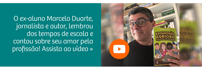 O ex-aluno, jornalista e autor, Marcelo Duarte, deixou um depoimento sobre sua passagem pelo Rio Branco e sua paixão pelo Jornalismo