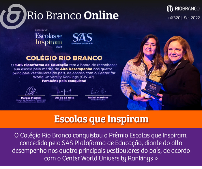 Rio Branco conquista prêmio Escolas que Inspiram